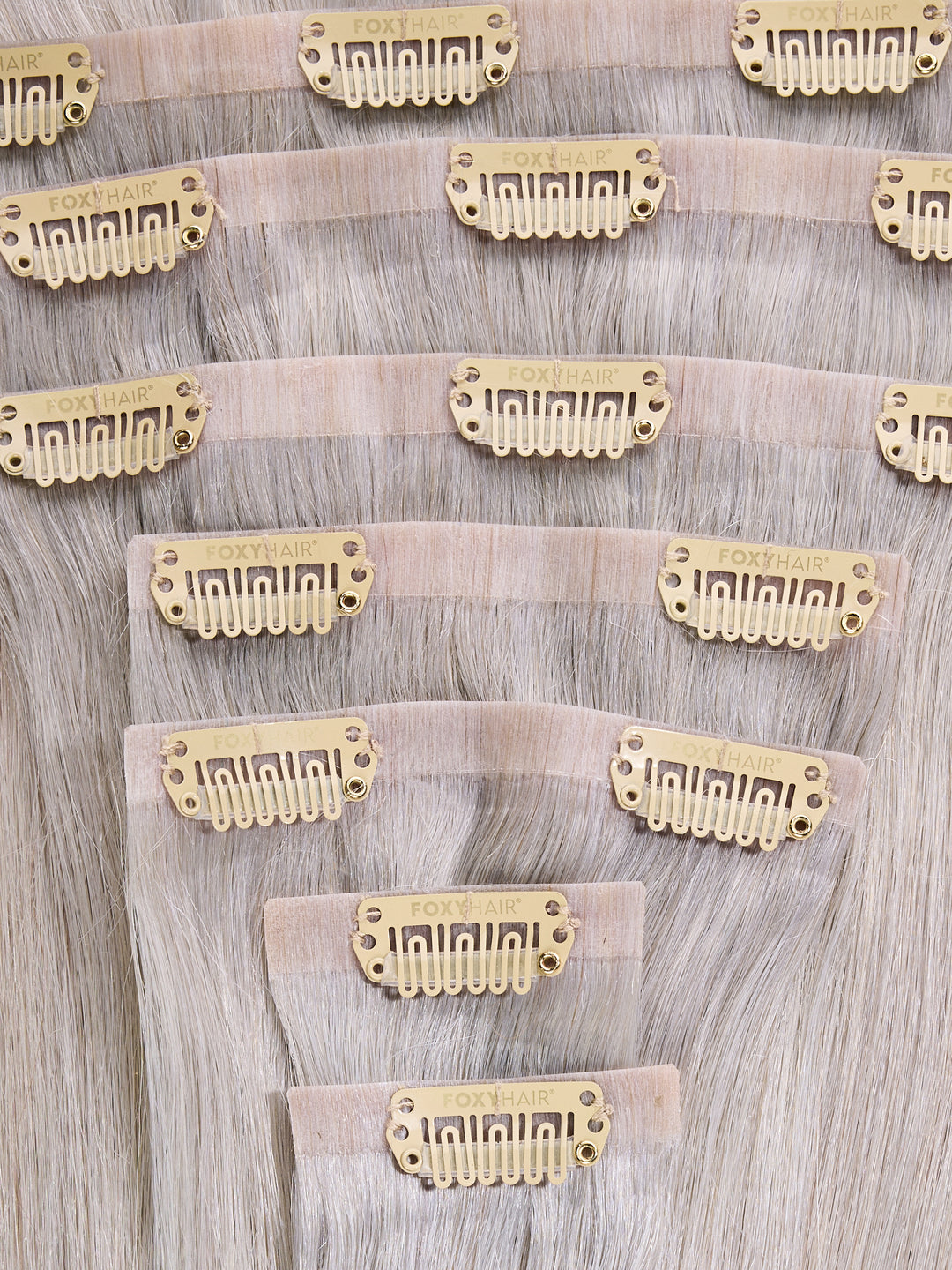 Platinum  Seamless Clip-In Hair Extensions (20" and 180 Grams)