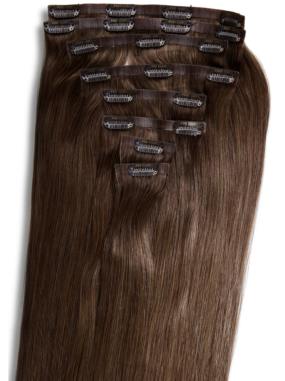 Hazelnut Seamless Clip-In Hair Extensions (20" and 180 Grams)